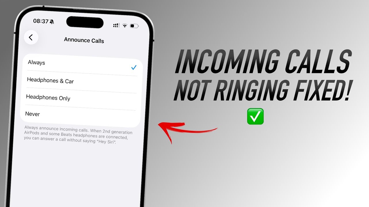 How To Fix iPhone Not Ringing On Incoming Calls!