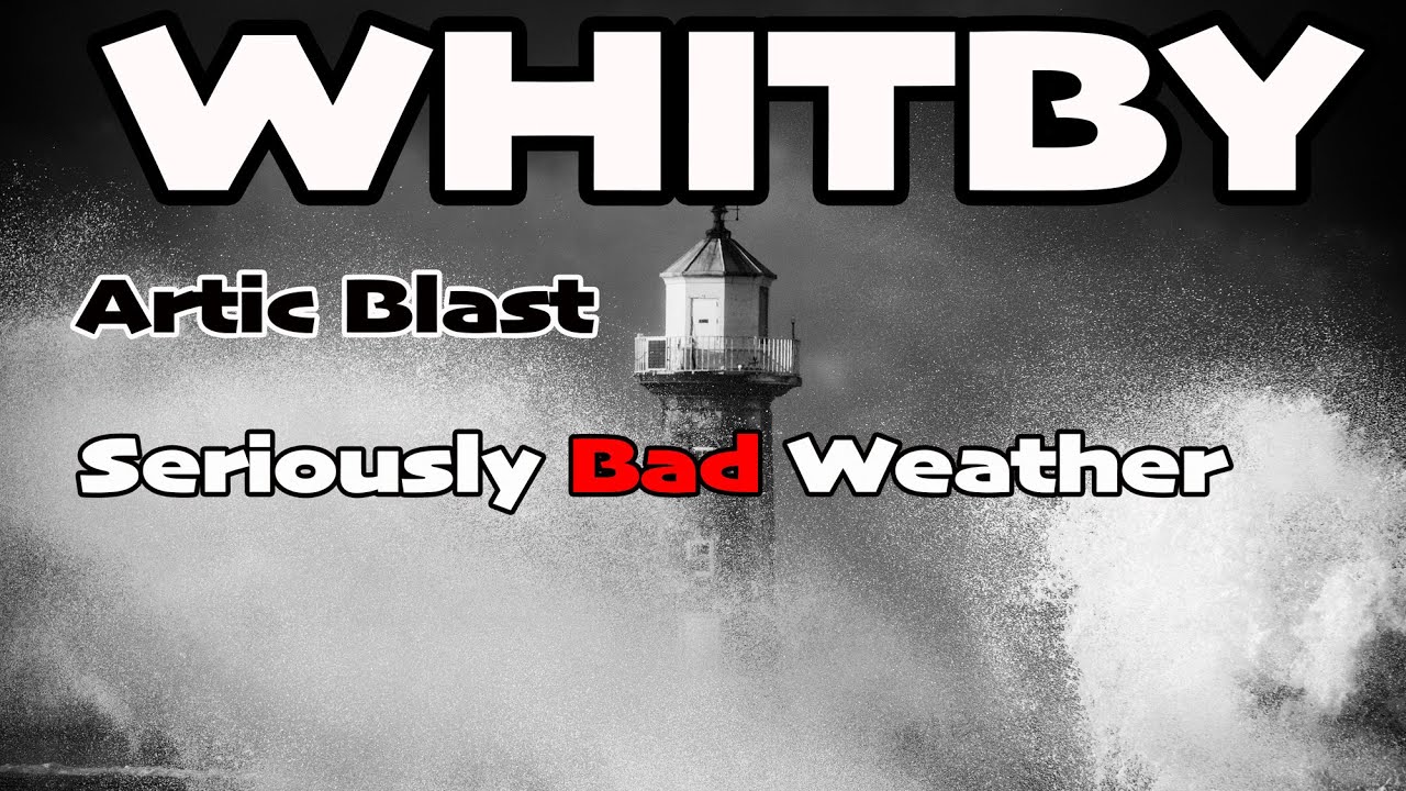 Whitby's Arctic Blast - Mountainous Sea's and Stupendously Cold Wind. Global Chilling !!