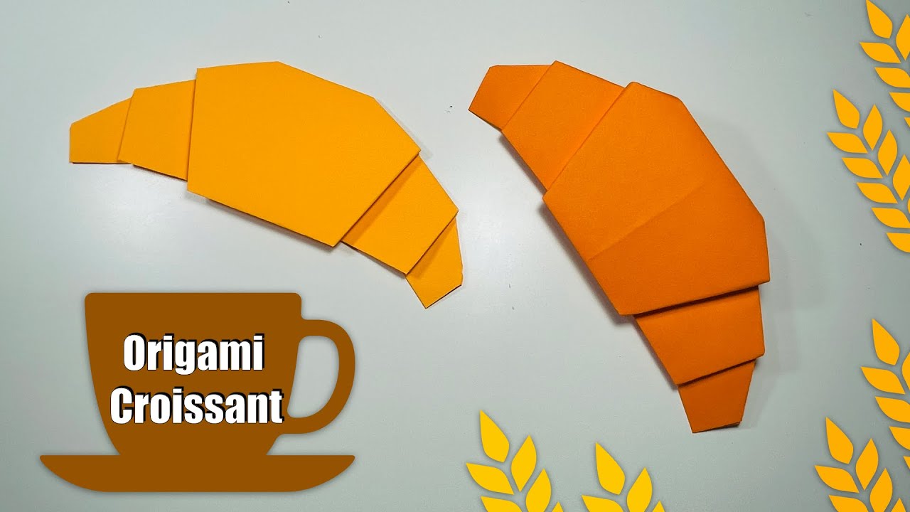 Easy Origami CROISSANT | Paper crafts for school | Tutorial DOR Art