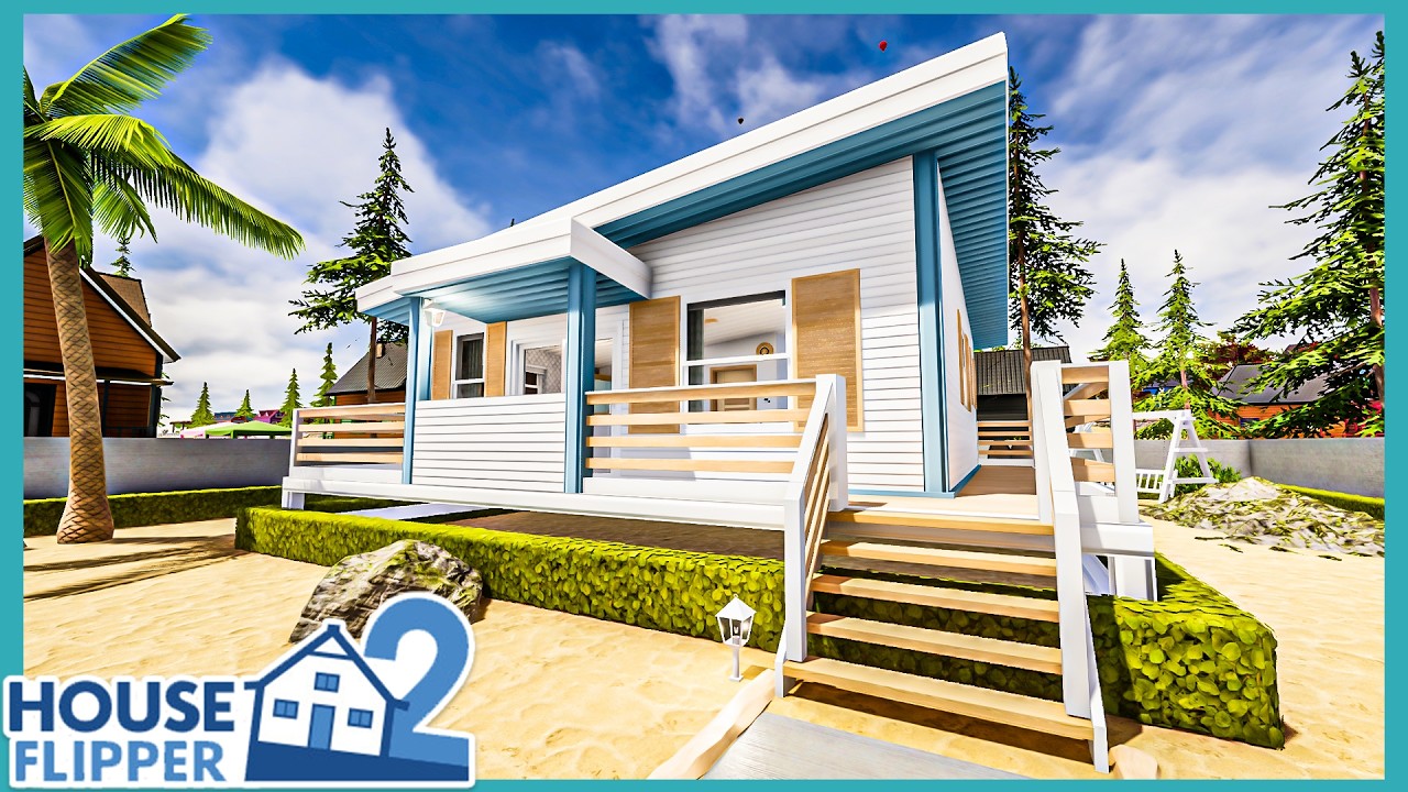 House Flipper 2 - A Tiny Beach House - Build and Tour - Sandbox Mode