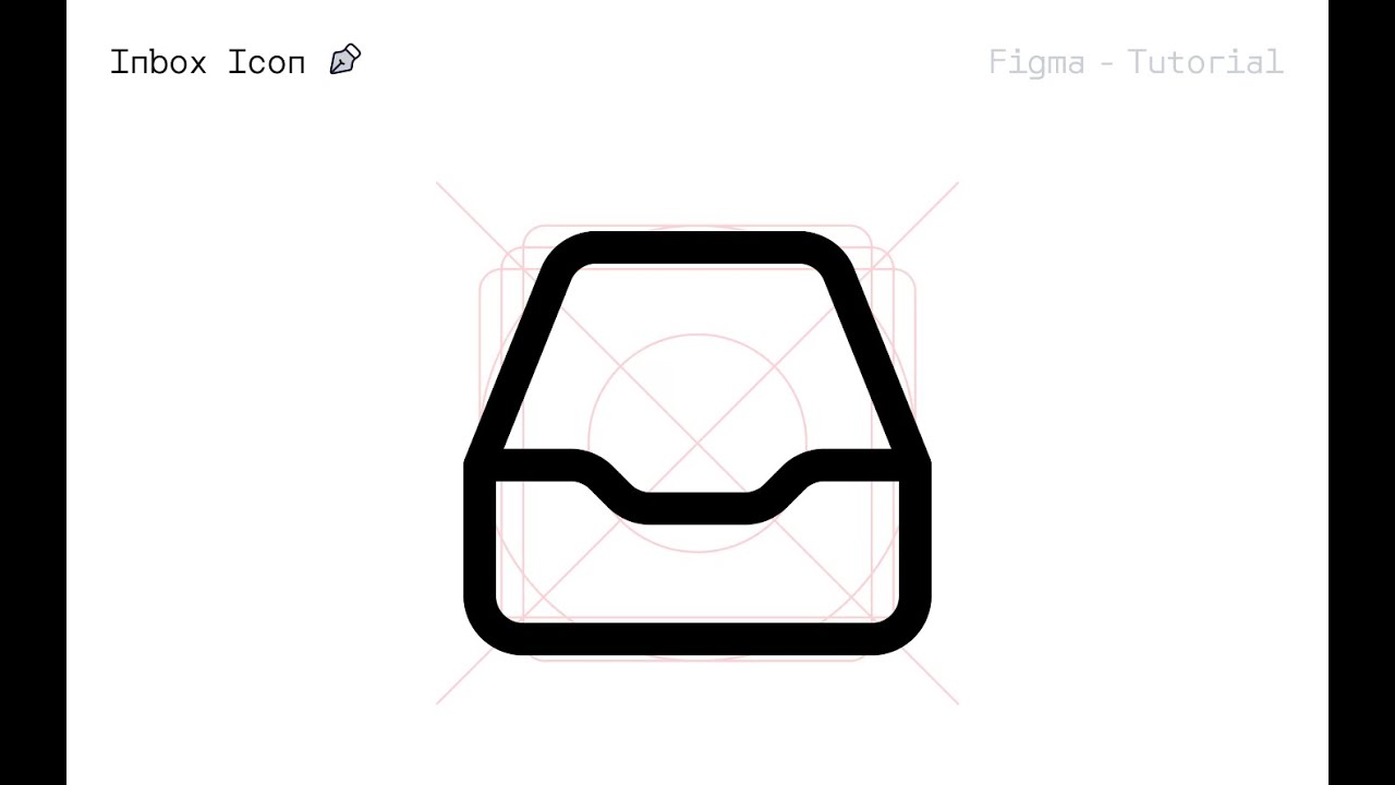 Icon Design Tutorial | Pixel-Perfect icons in Figma | Inbox Icon