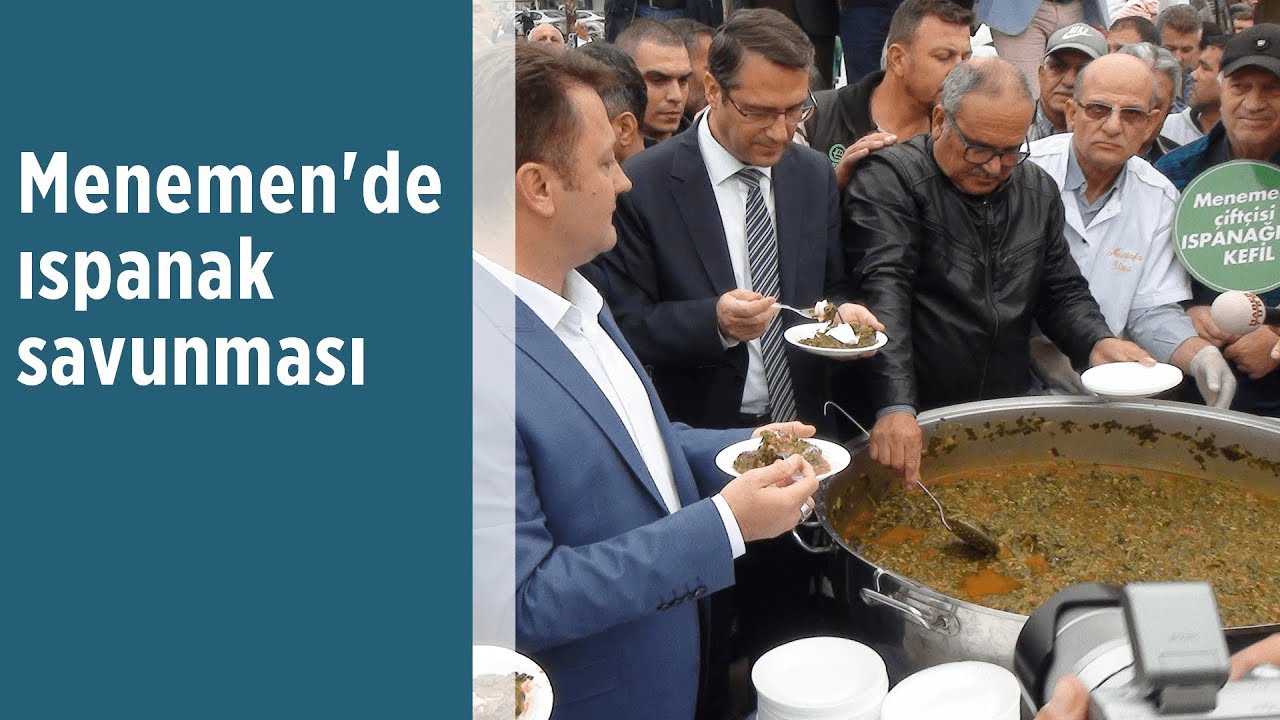 Menemen'de ıspanak savunması