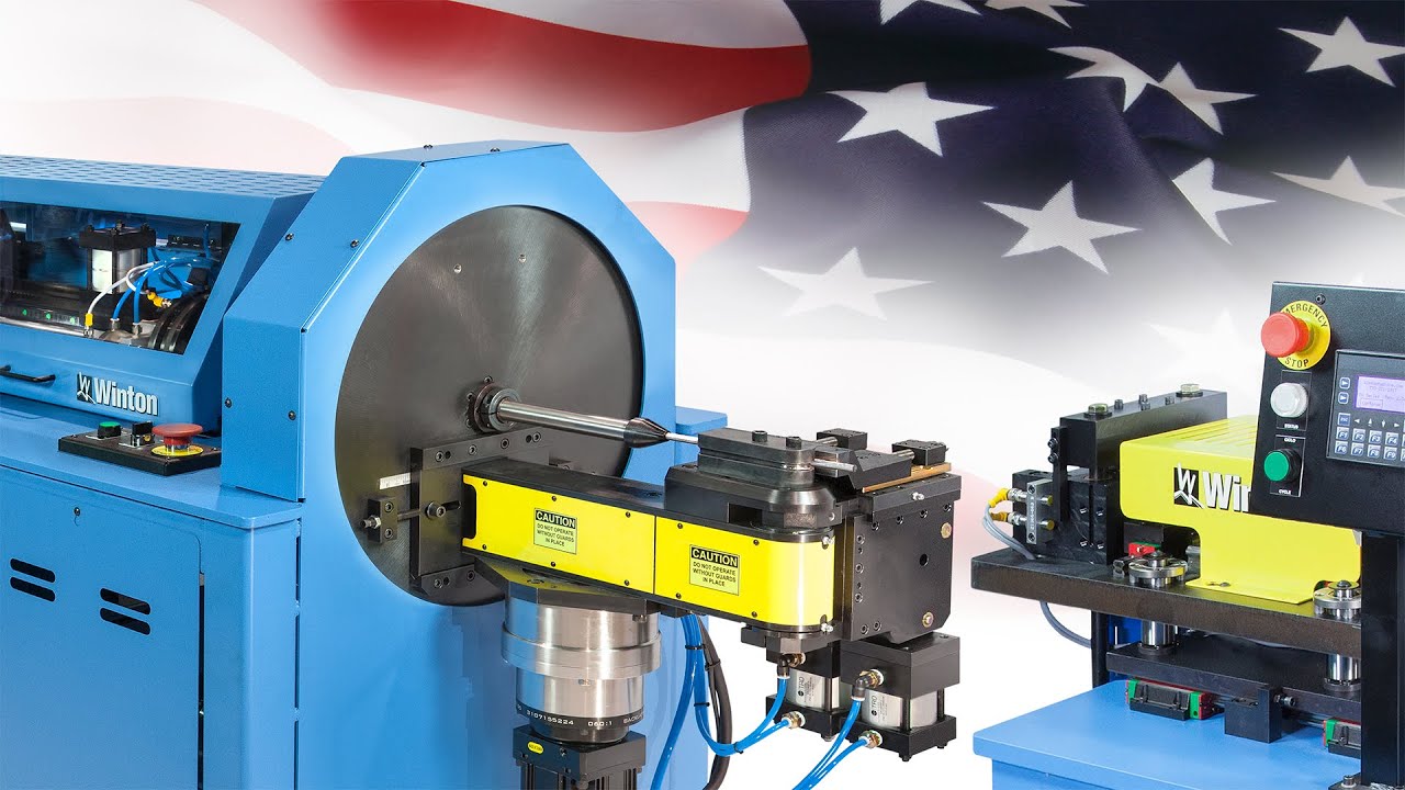 OB23 Orbital CNC Tube & Pipe Bender & Single Hit END Former: Feed, Straighten, Cut, & Bend Tubes