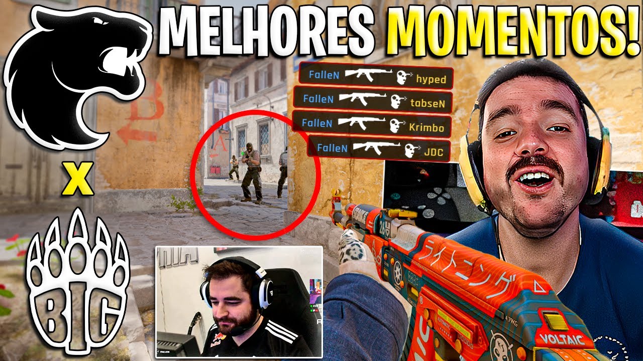 O PRIME FALLEN VOLTOU PO***!🔥 FURIA x BIG (MELHORES MOMENTOS) BLAST BOUNTY (GAULES)