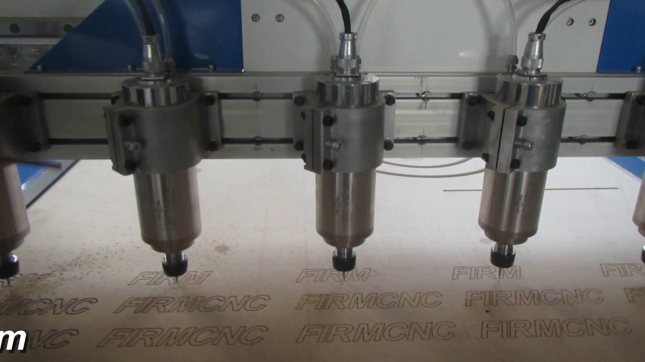 cnc router with 6 spindles ( multi spindles style )