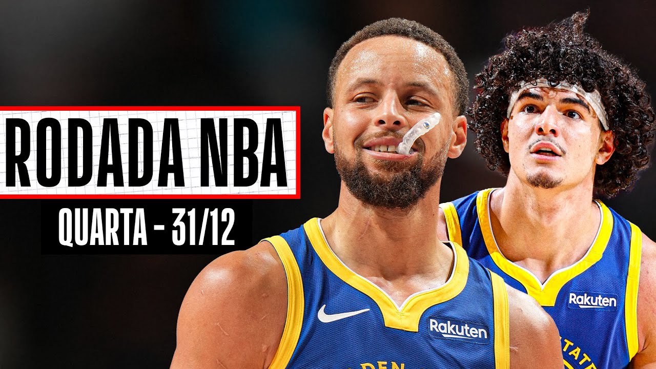 CURRY lidera WARRIORS em jogo emocionante com boa atuação de GUI SANTOS - Rodada NBA 31/12
