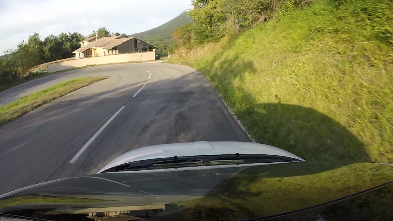 abarth 595 down hill   col des limouches