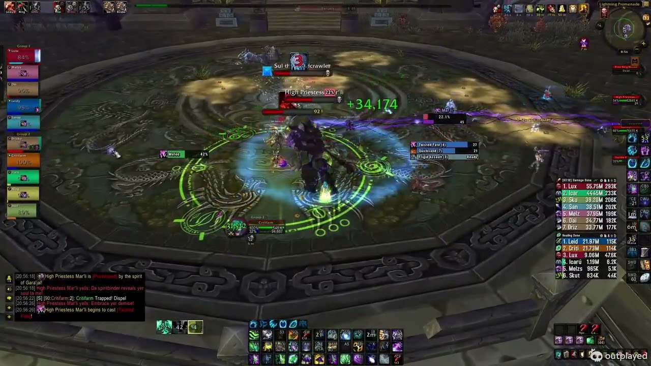 Council of Elders Heroic | Druida Heal POV | Throne of Thunder MoP