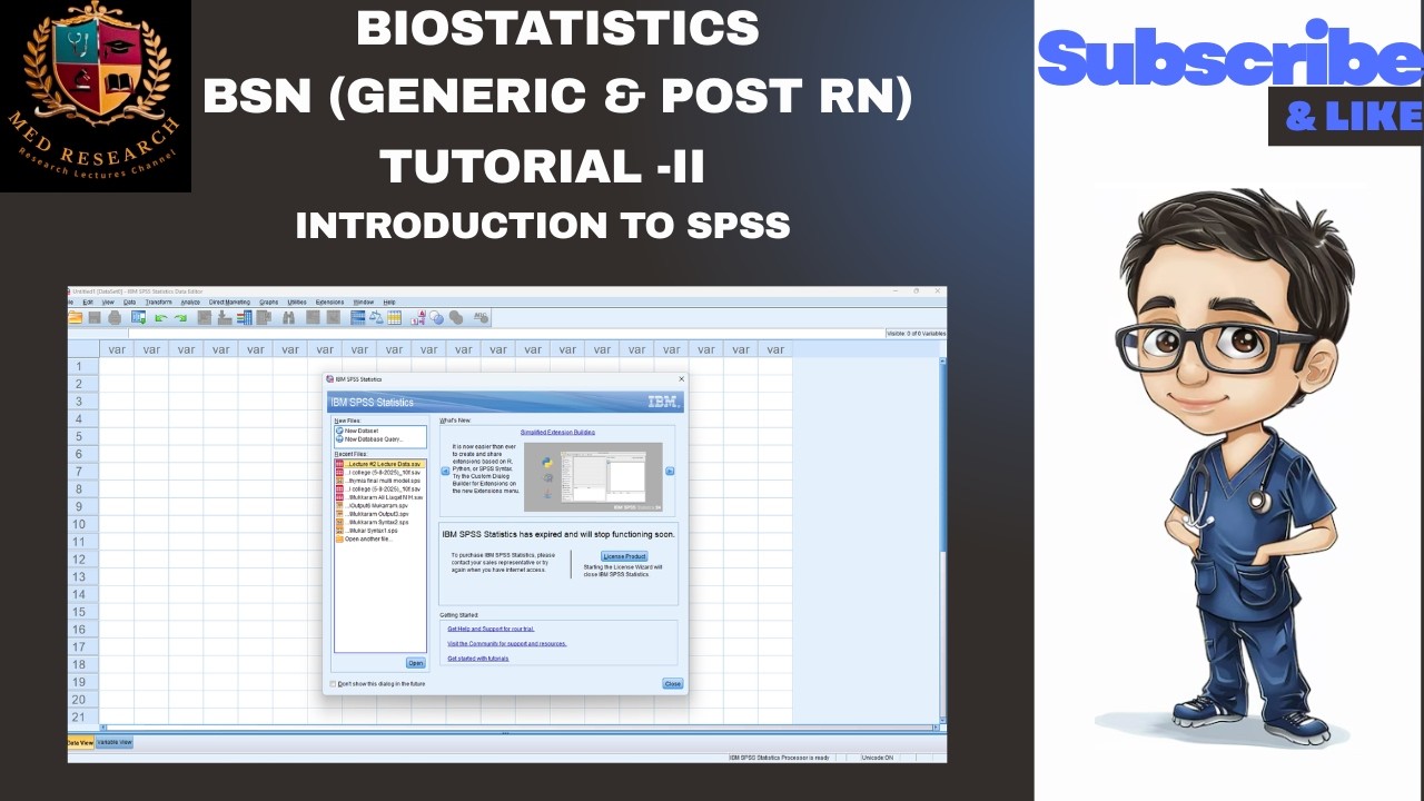 Introduction to Biostatistics  Tutorial # 2 SPSS Data Entry