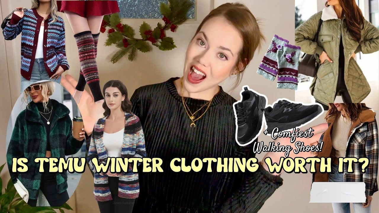 Trying Temu Winter Jackets, Knitwear & FitVille Walking Shoes | I can&rsquo;t believe what I found!