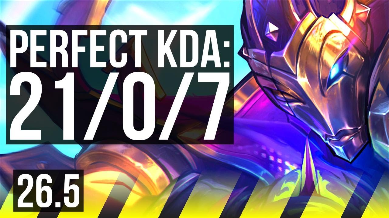 JHIN & Poppy vs MISS FORTUNE & Swain (ADC) | Perfect KDA: 21/0/7, 58K damage | KR Diamond | 26.5