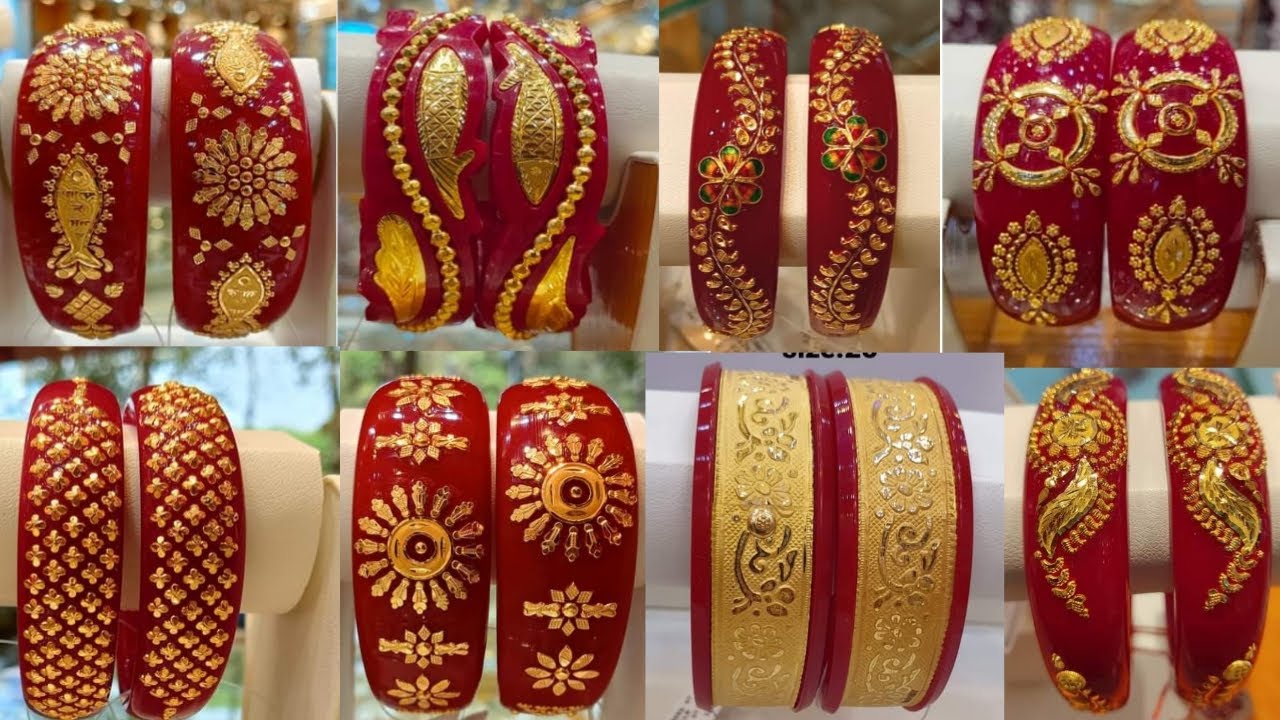 Latest Gold Pola Bangle Design with Weight and Price || Gold Pola Bracelets Design