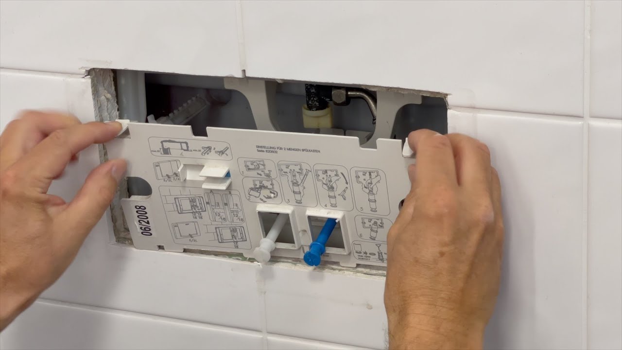 Sp&uuml;lkasten, Toilette l&auml;uft permanent. Zu- & Ablaufventil bestellen & Austauschen - Ein- und Ausbau.