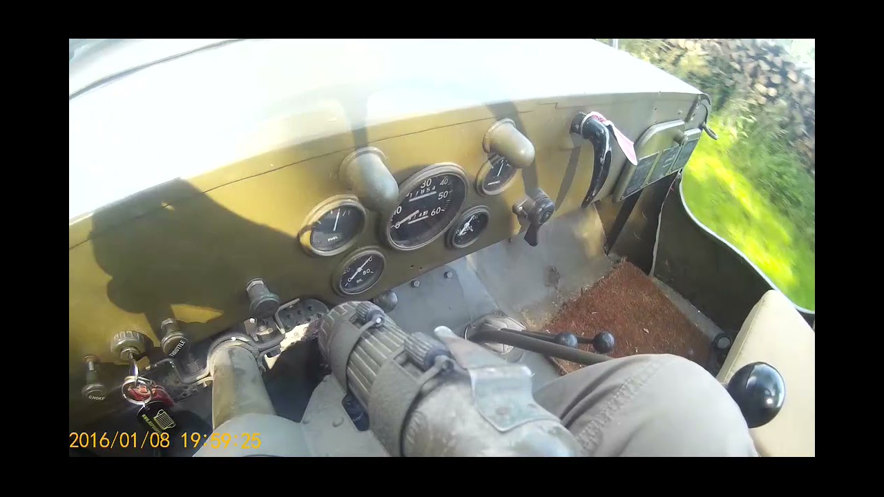 Jeep Ford GPW indicateur de pression a froid et à chaud en roulant