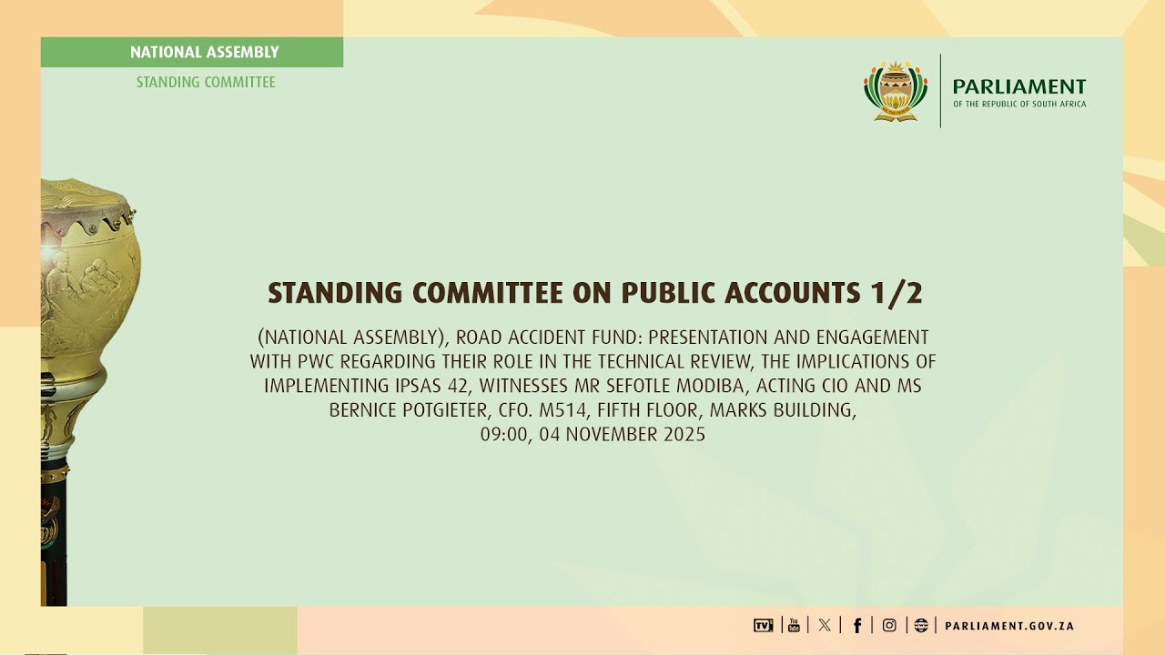 Standing Committee on Public Accounts 1/2, 04 November 2025