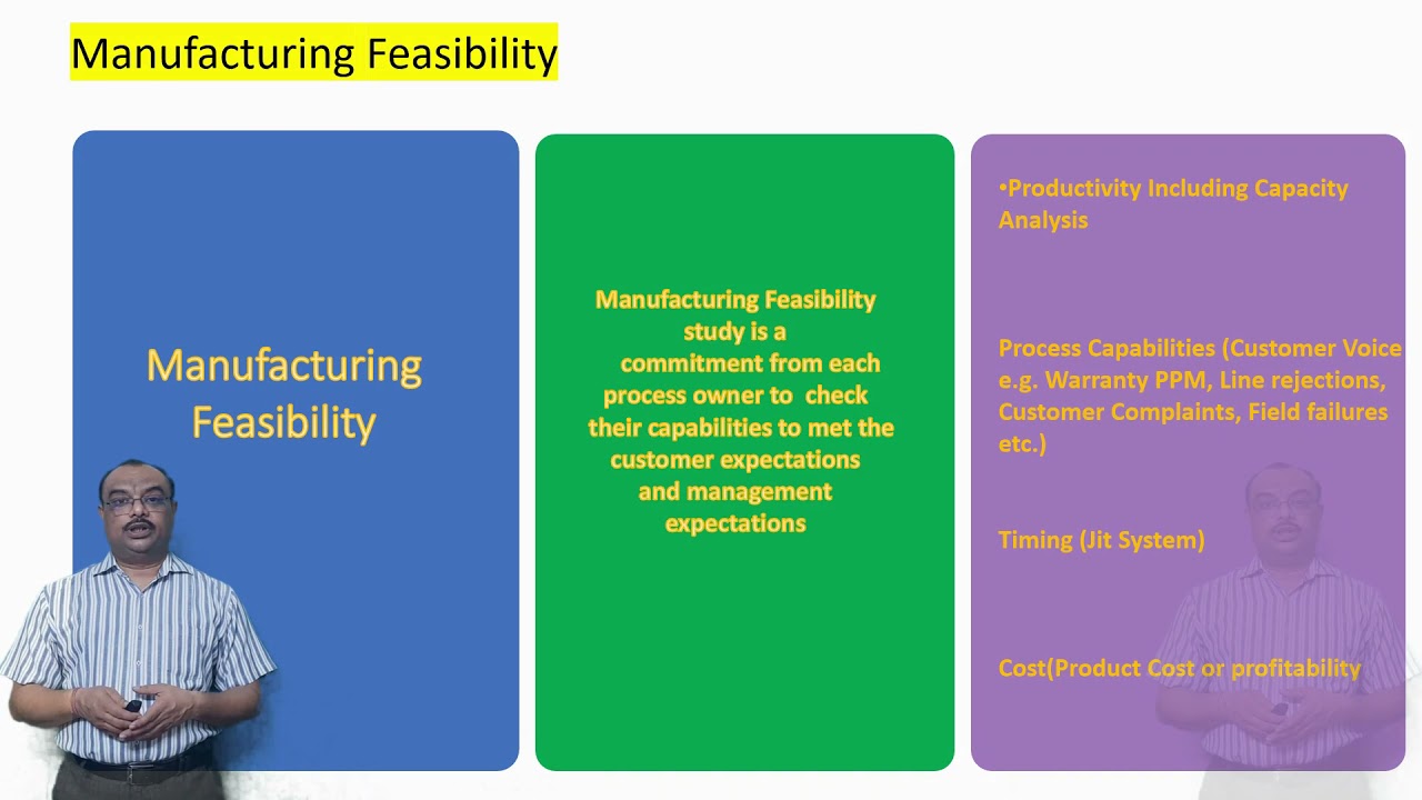 | MANUFACTURING FEASIBILITY |