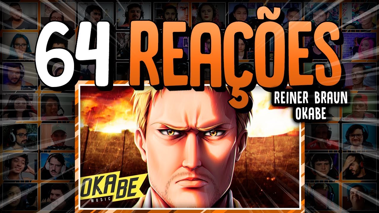 64 REA&Ccedil;&Otilde;ES | Reiner Braun (Shingeki no Kyojin) - Blindado Contra O Mundo | Okabe
