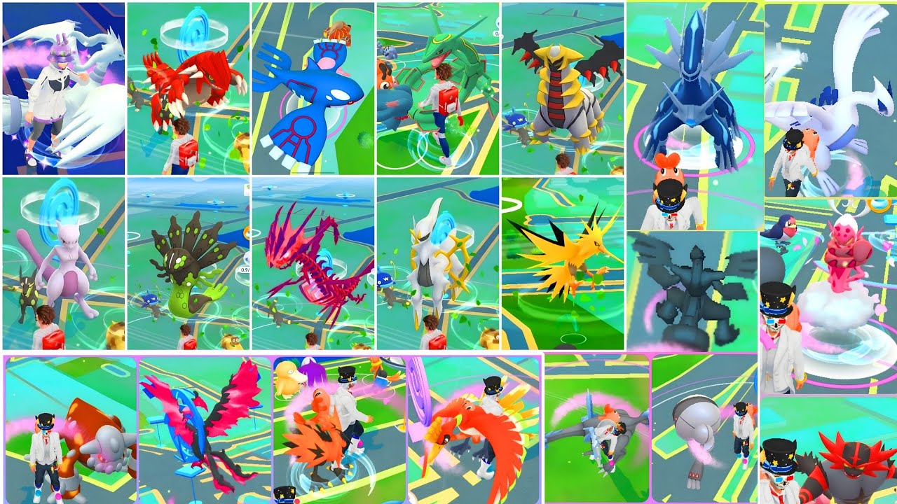 0.01% 🤯 All 50 Wild Legendary pokemons encounter with high cp in pokemon go.