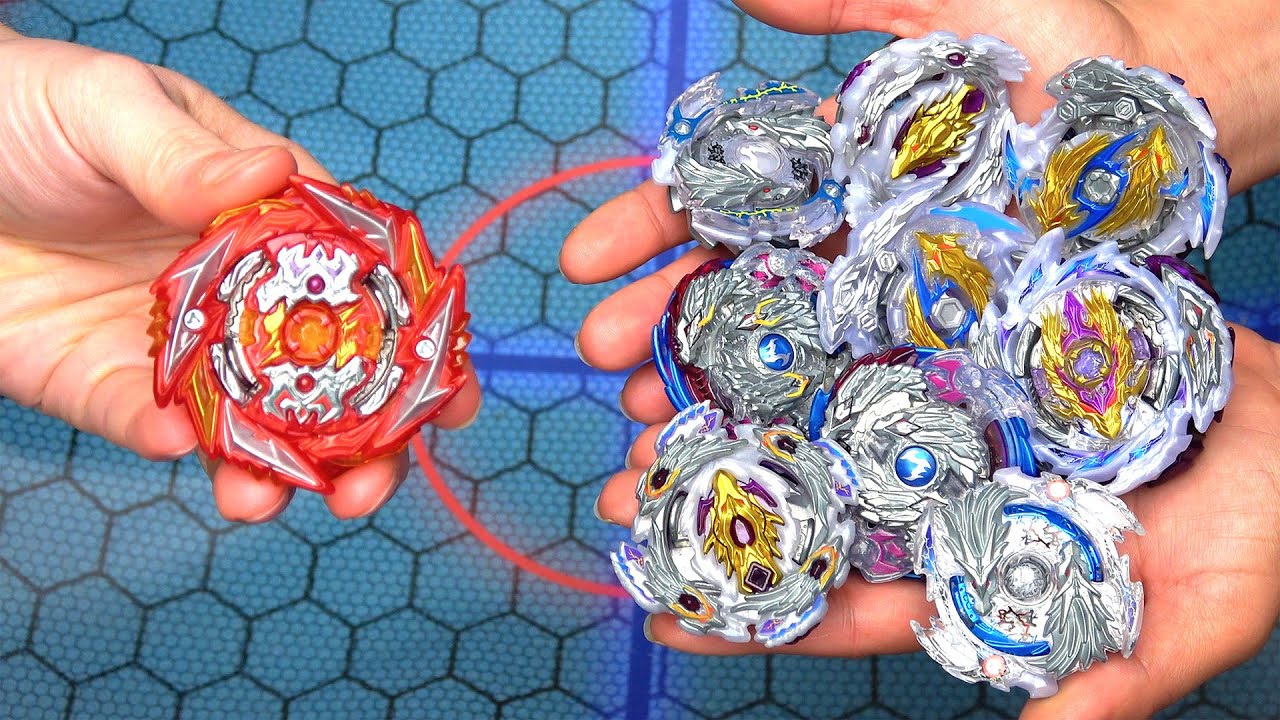 DEATH SOLOMON vs ALL LONGINUS LUINOR BEYS | Beyblade Burst Sparking Surge