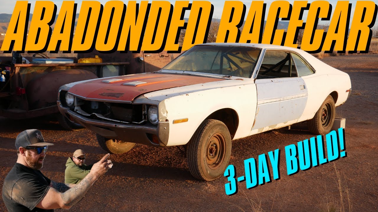 3 DAYS To Build an ABANDONED RACECAR with Pole Barn Garage!