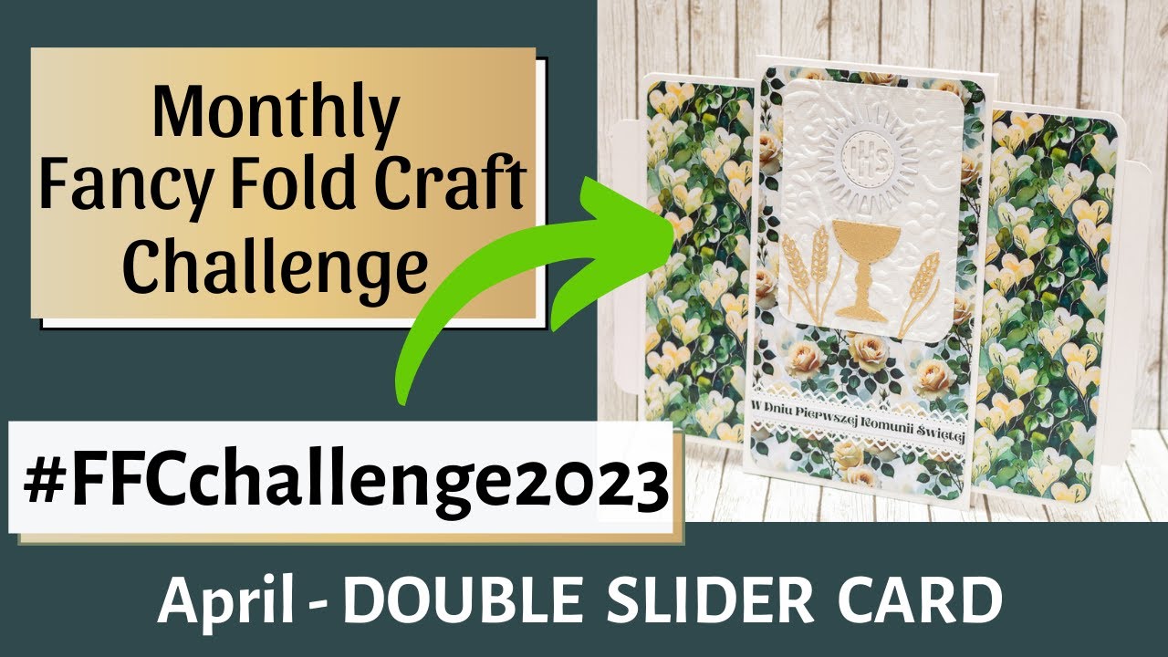 7x7 DOUBLE SLIDER CARD Step by Step Tutorial #ffcchallenge2023
