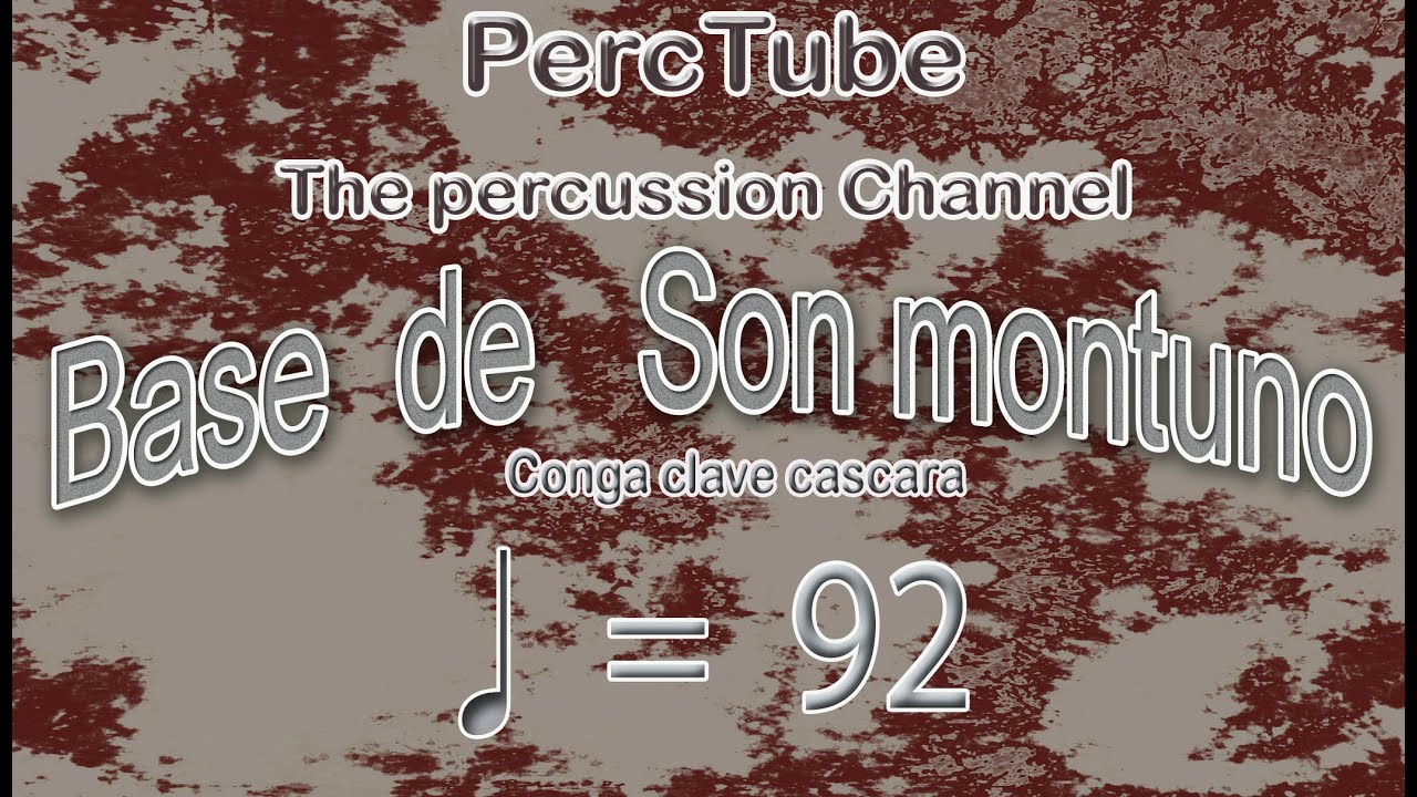 Base de son montuno (Congas, clave y cascara)  92 BPM