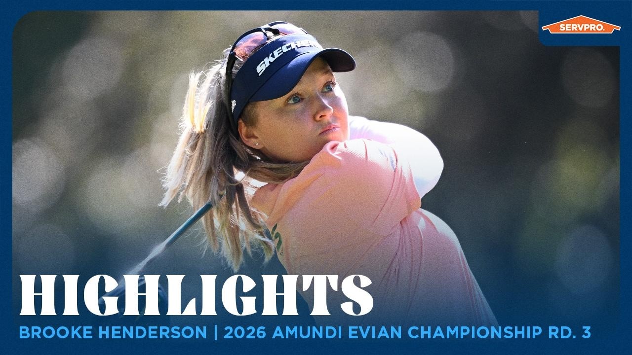 Brooke Henderson Highlights | 2026 Amundi Evian Championship Rd. 3