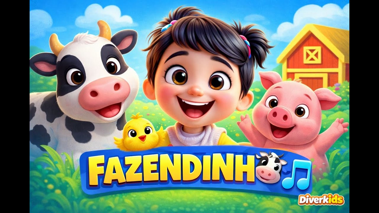 🐮🐷 Fazendinha Divertida | Músicas Infantis com Duda e Caramelo