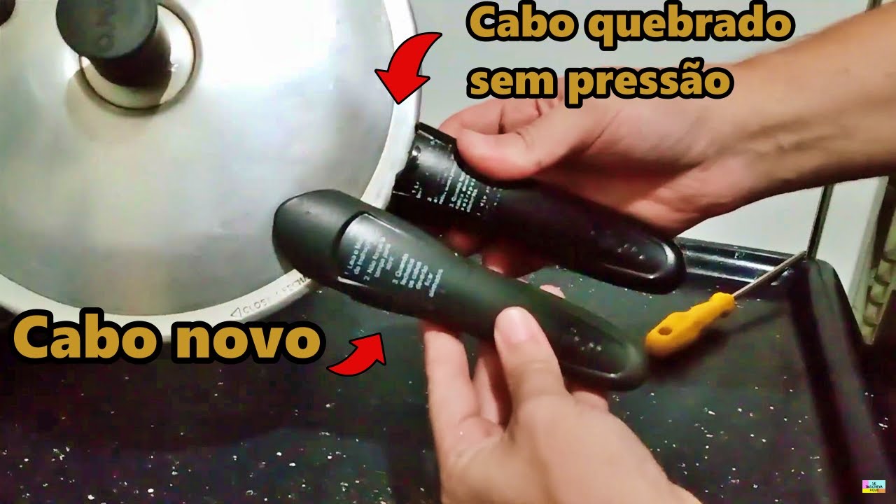 Trocando Cabo da Panela de Pressão Nigro Press Colorida 4L [Voltou a pegar pressão]