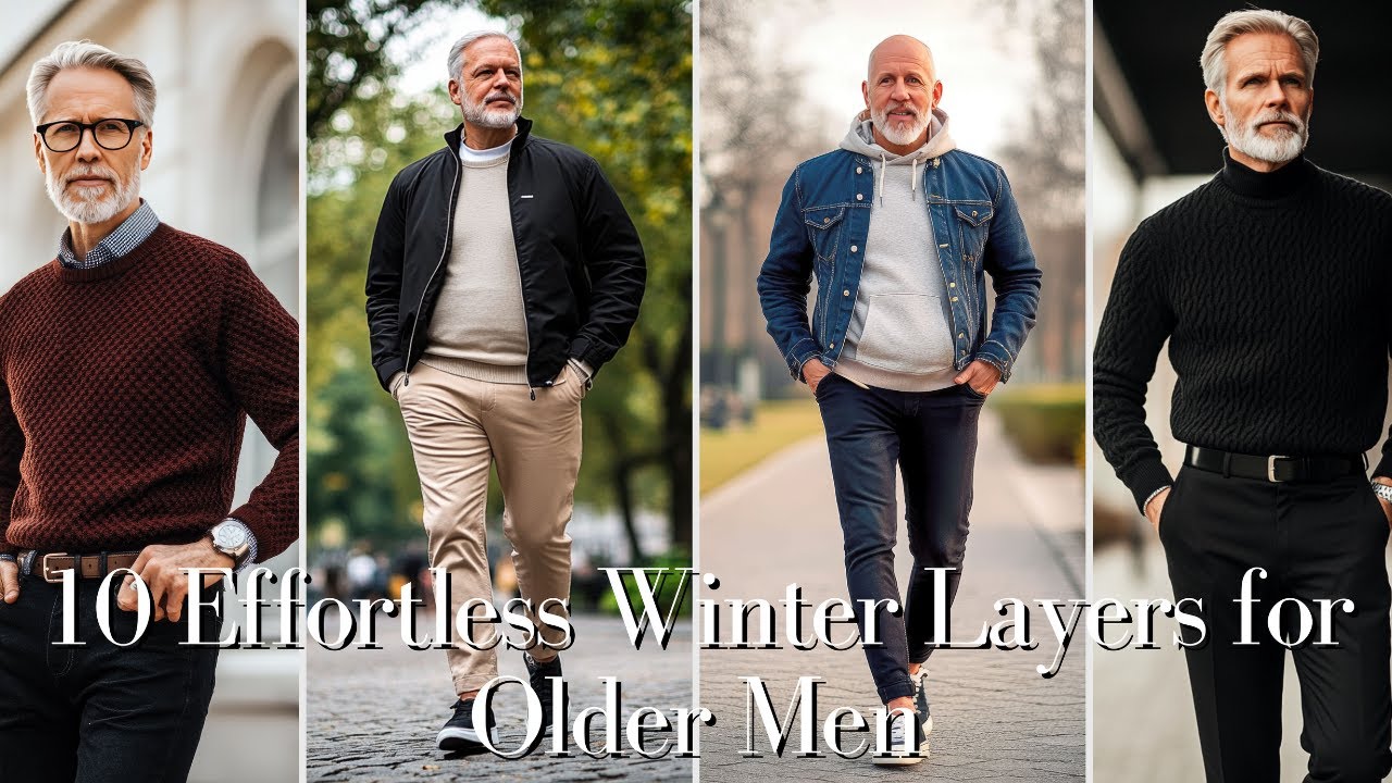 10 Effortless Winter Layers for Older Men | Casual Weekend Looks 2025