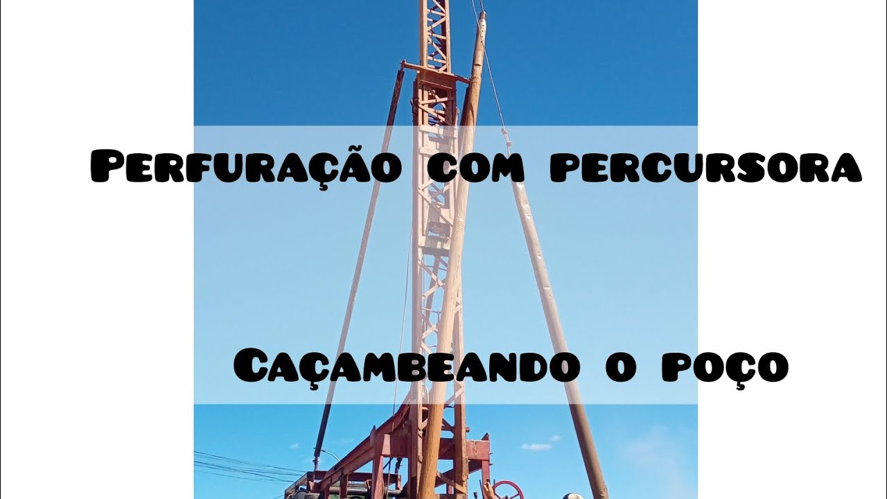 perfuração de poço artesiano com máquina percursora hidráulica/cambendo.