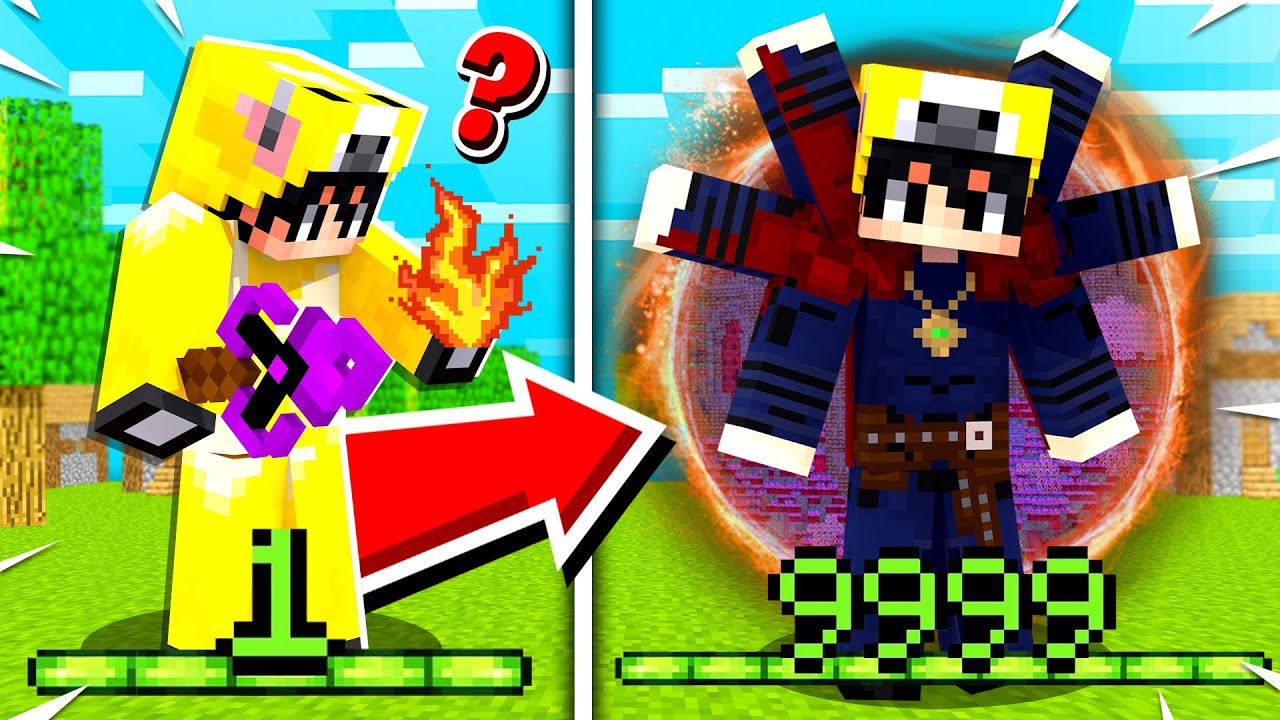 Minecraft'ta SEVİYE ATLADIKÇA BÜYÜCÜ OLUYORUZ!