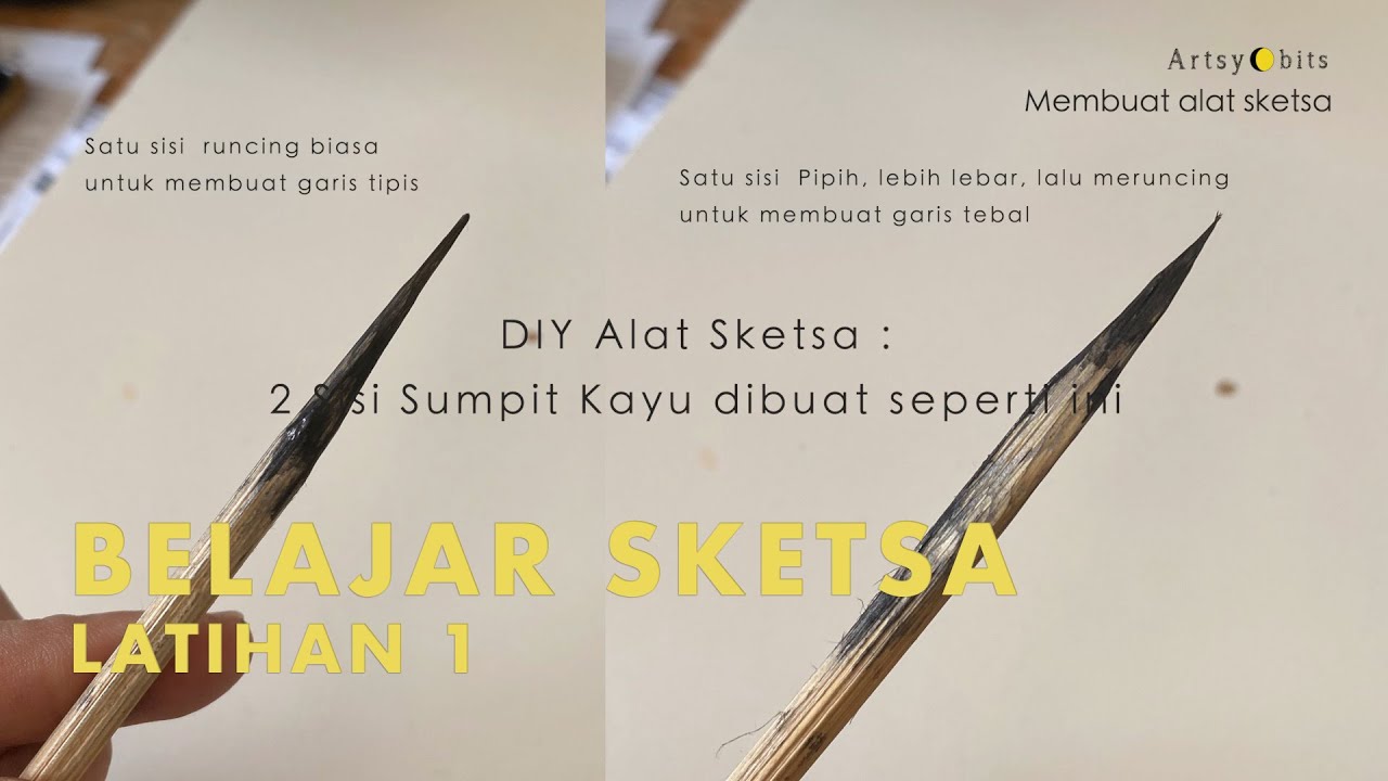 Tentang Sketsa : Latihan 1 | Belajar Sketsa dengan Tinta Cina (Chinese Ink) | Artsybits