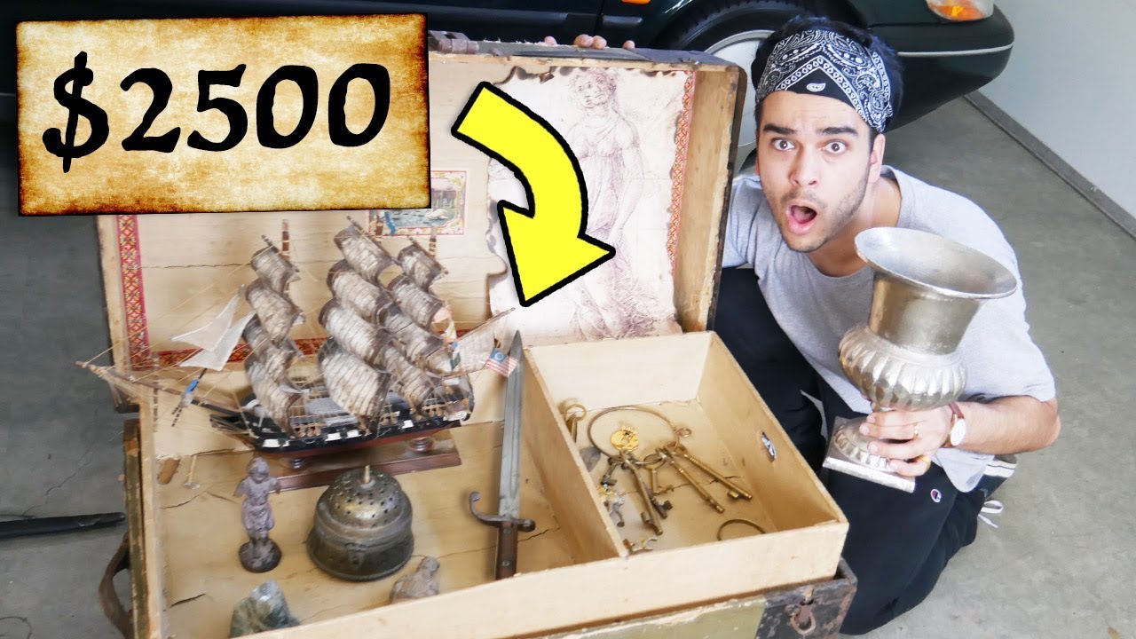 REAL MYSTERY TREASURE CHEST UNBOXING! You wont believe what we found... (WORTH $10,000)