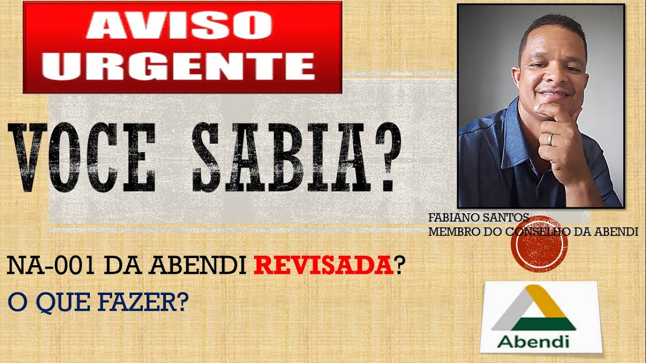 VOC&Ecirc; SABIA? NA-001 ABENDI REVISADA - QUALIFICA&Ccedil;&Atilde;O E CERTIFICA&Ccedil;&Atilde;O DE PESSOAS  - SISTEMA SNQC.