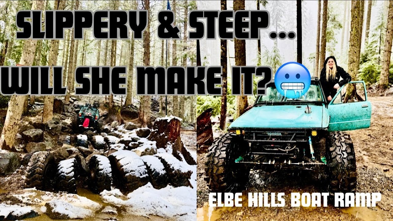 Boat Ramp in the Snow!  Elbe Hills ORV