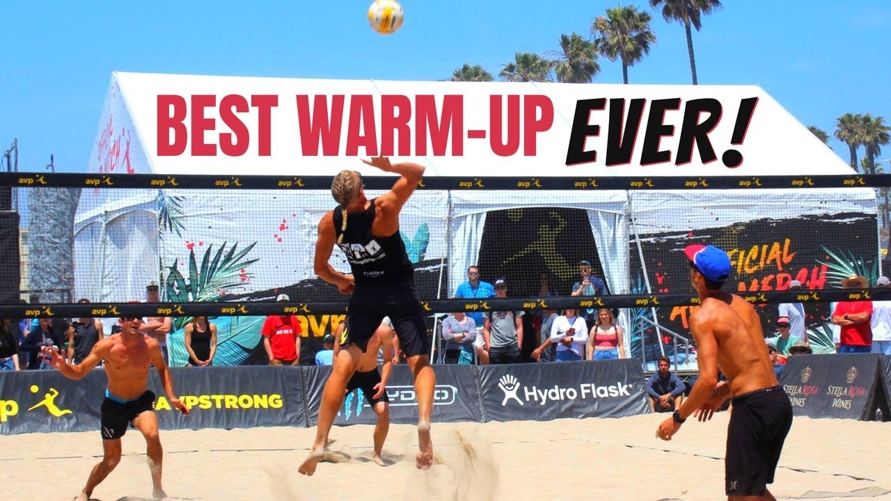 Лучшая разминка перед пляжным волейболом!