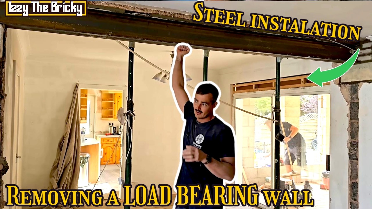 The RIGHT Way to Remove a Load-Bearing Wall - Steel Beam instillation #homedecor #homeimprovement