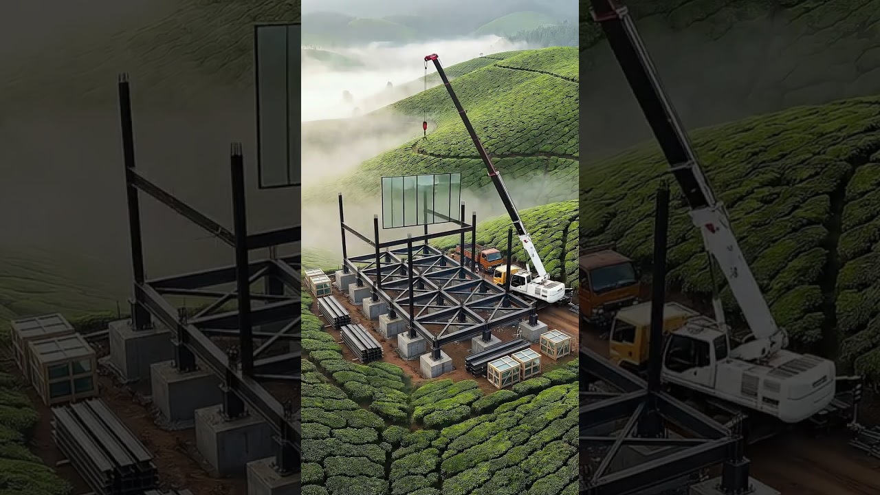 I turned tea field into high end glass pavilion