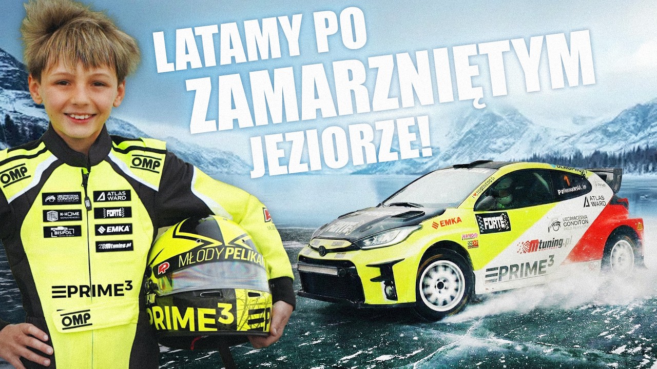 Latamy 370 KONNĄ TOYOTA GR YARIS po ZAMARZNIĘTYM jeziorze Śniardwy na Mazurach!