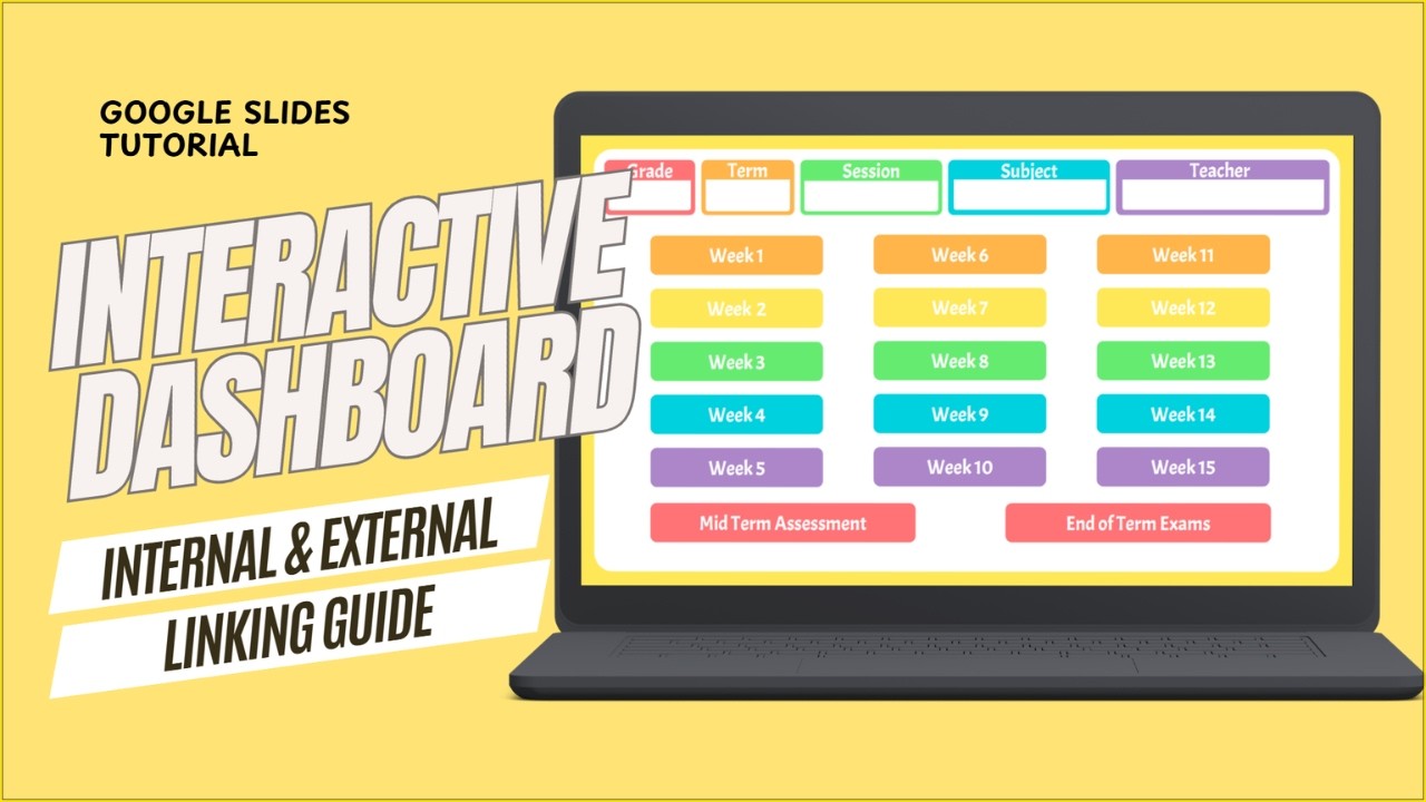 Google Slides Interactive Dashboard | Internal & External Linking Guide #googleslides #teacher
