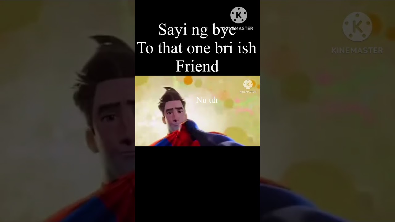 Spider man into the spiderverse meme #Spiderman #milesmorales #peterbparker #British#Monkey#seggs