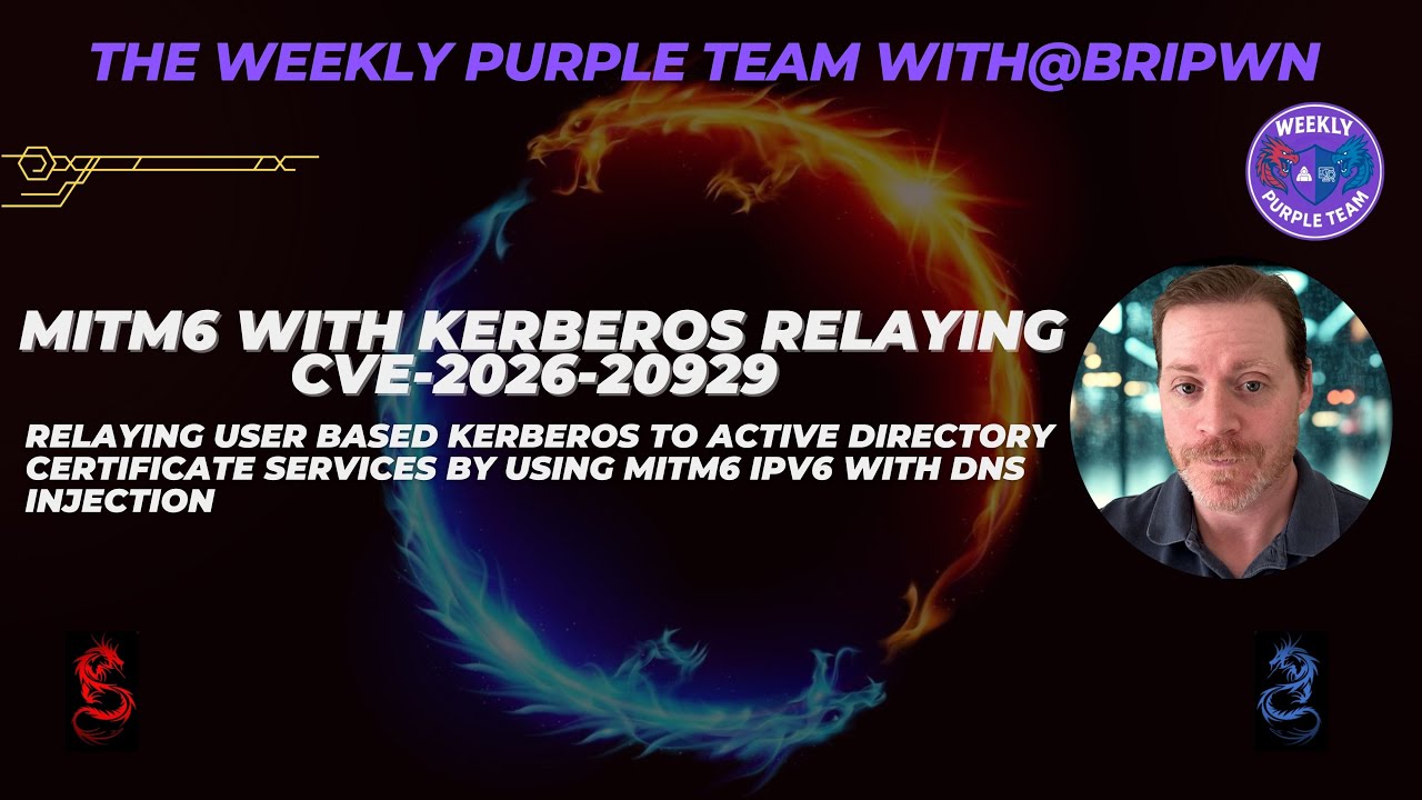 Relaying Kerberos with MiTM6 - CVE-2025-20929