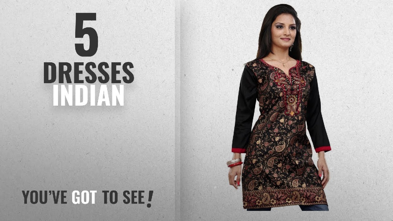 Top 10 Indian Dresses [2018]: Unifiedclothes Women Fashion Casual Indian Short Kurti Tunic Kurta Top