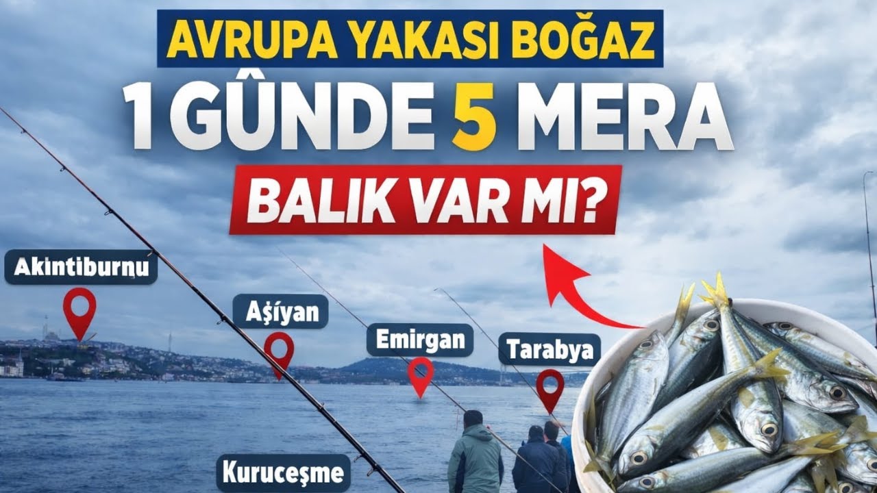 Boğazda Balık Meraları Bir Günde 5 Mera Gezdim