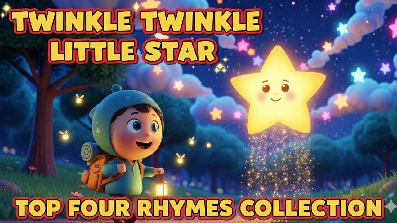 Top 4 Nursery Rhymes for Kids 🎵 | Bath Time, Twinkle Twinkle, Months Name | Candy Catoonz