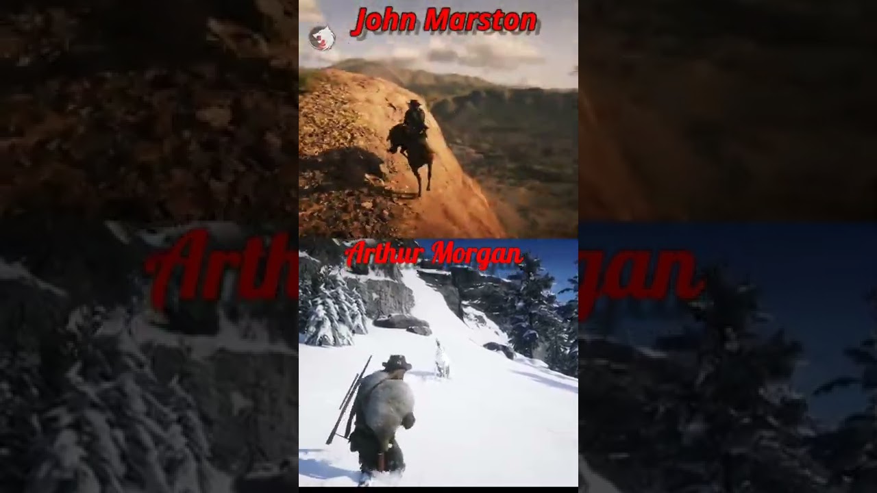 Arthur Morgan VS John Marston Horse taming Fails #shorts #rdr2