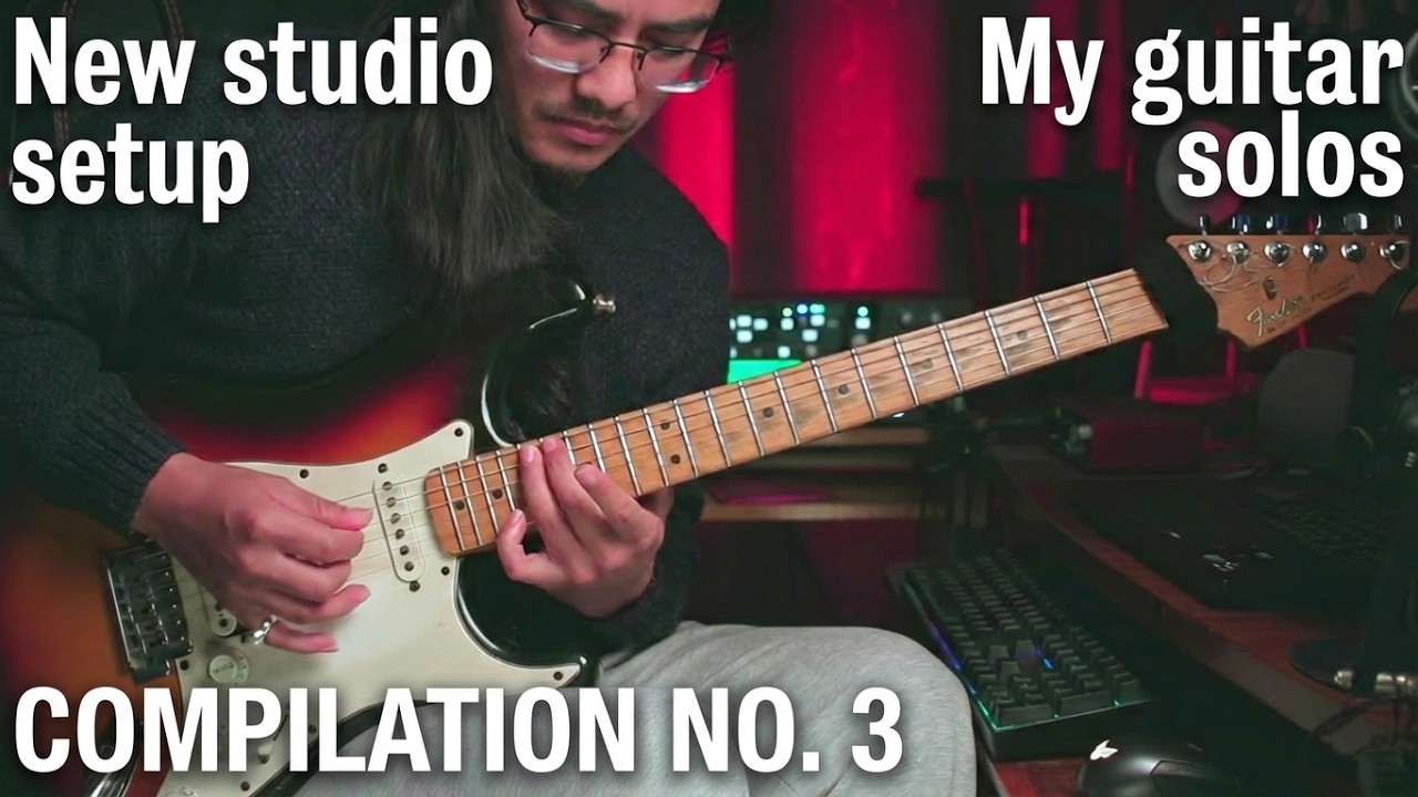 NEW STUDIO SETUP | My guitar solos | Compilation no. 3 |