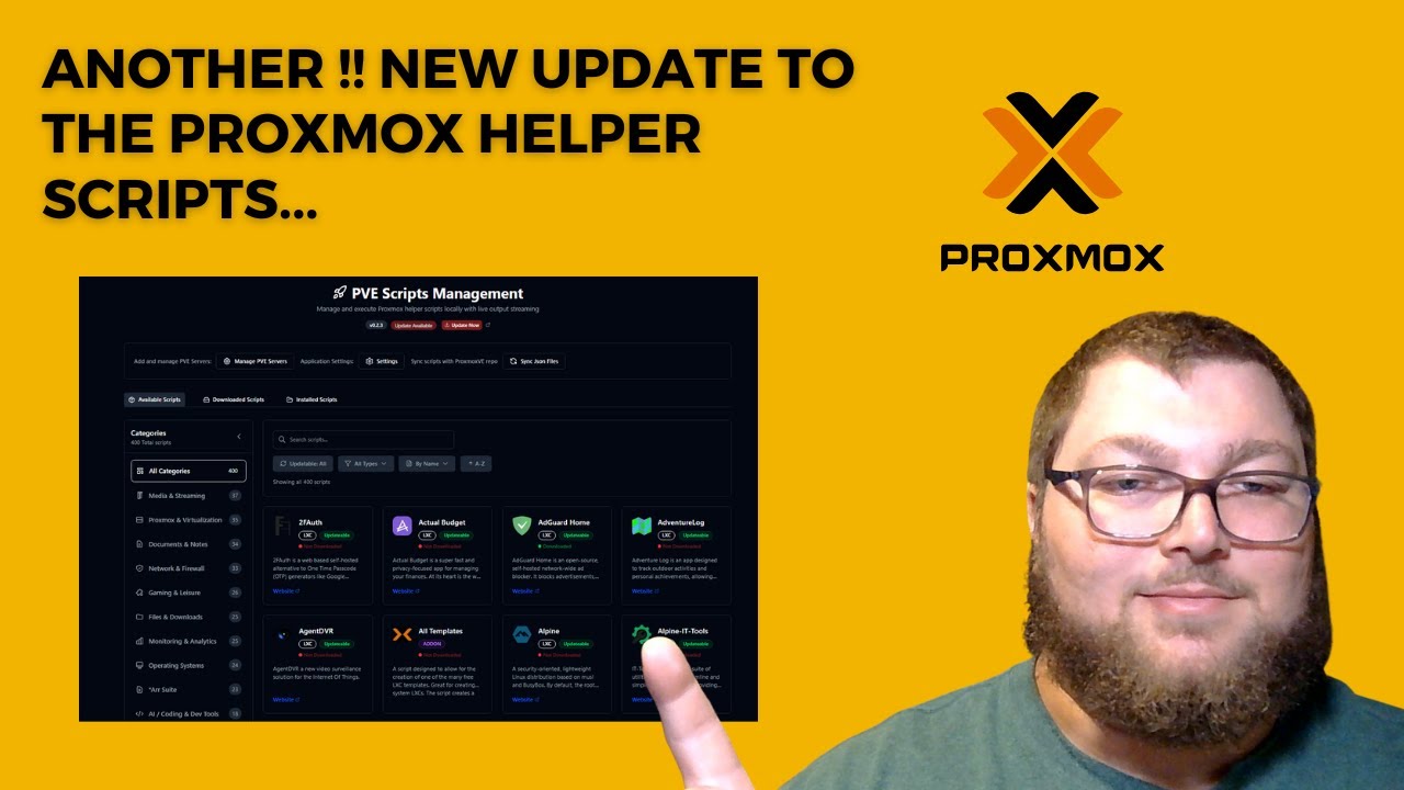 Ещё одно большое обновление для скриптов помощника Proxmox! | Менеджер локальных скриптов PVE