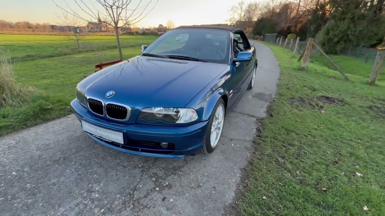 BMW E46 323Ci Cabrio, Top Zustand, Topas-blau, Allhorn Automobile